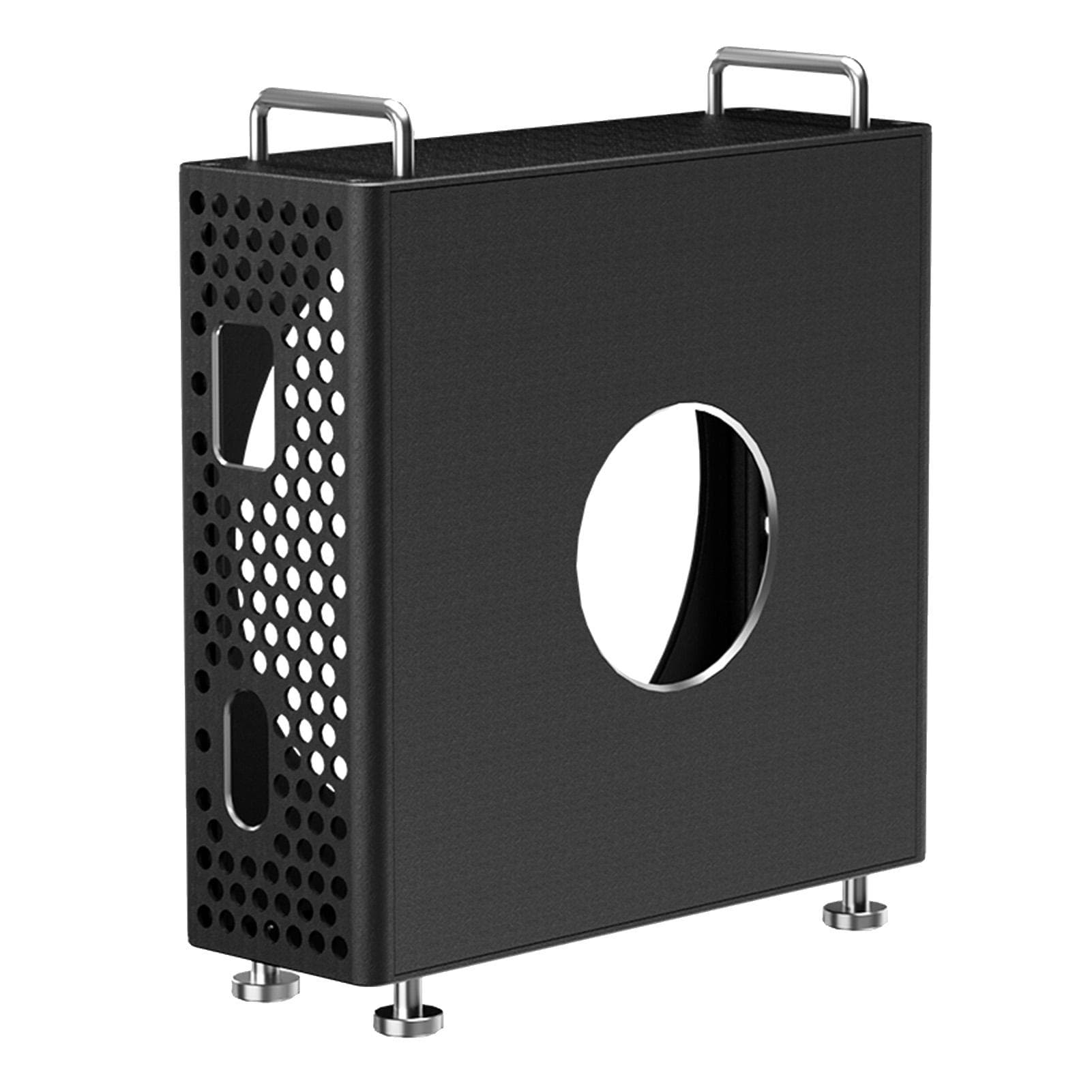 Chassis Stand Aluminum Alloy Stylish Look Enhanced Heat Dissipation Impact Proof Hollow Desktop