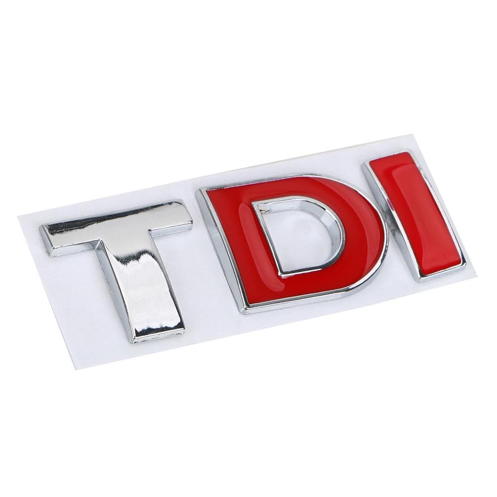 3D Metal TDI Logo Decal for VW Golf JETTA PASSAT MK4 MK5 MK6 Reflective Car Sticker Turbo Direct Injection Emblem Badge 3