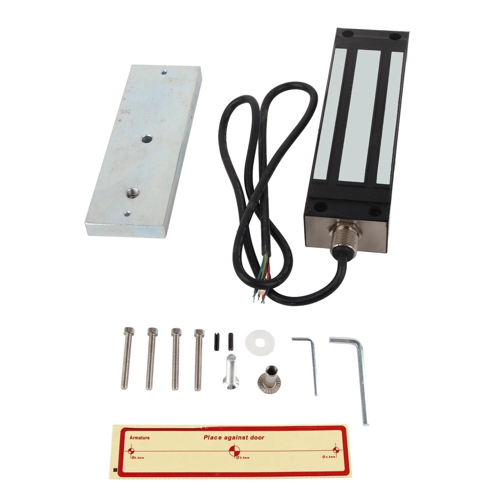 Electromagnetic Lock Stainless Steel 6 Wires 500KG Holding Force Door Mag Lock for Access Control