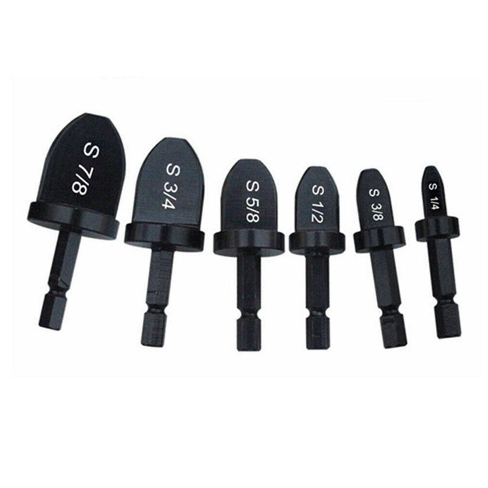 6Pcs Tube Expanders Air Conditioner Copper Tube Expander Swaging Tool Drill Bit Flaring Tool 6Pcs