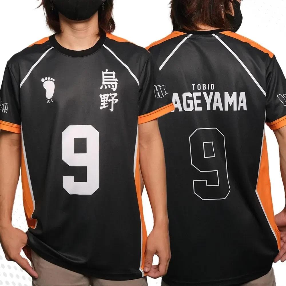 Haikyuu Fukurodani Hinata Cartoon Anime Cosplay Men Jersey Short Sleeve Kids Tee Clothing Unisex Tops New Fashion Women T-shirt S