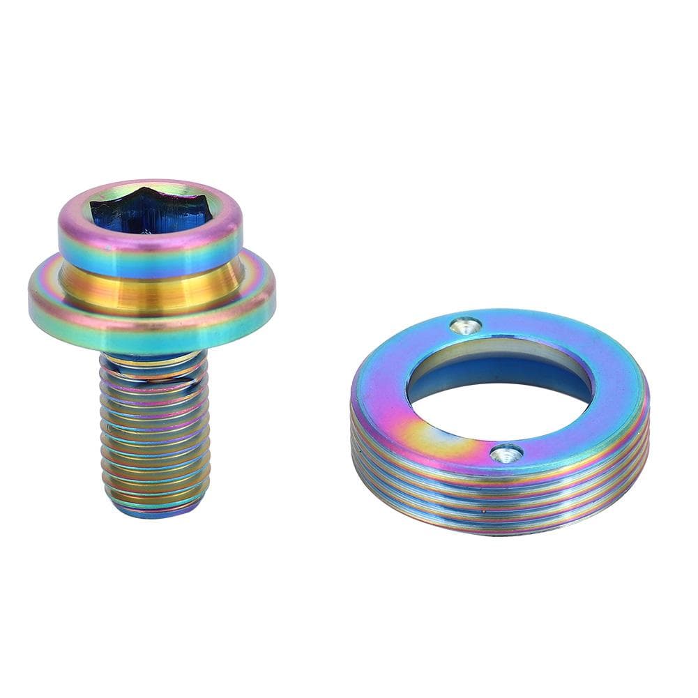 M8*15mm Mountain Road Bike Crank Bolt Bottom Bracket BB Axle Screws Kit (Rainbow)