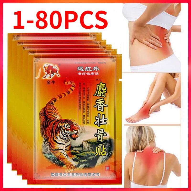 1/8/24/40/80Pcs Tiger Pain Relief Plaster for Shoulder Neck Back Knee Joint Muscle Pain Relief Health Care 1PCS
