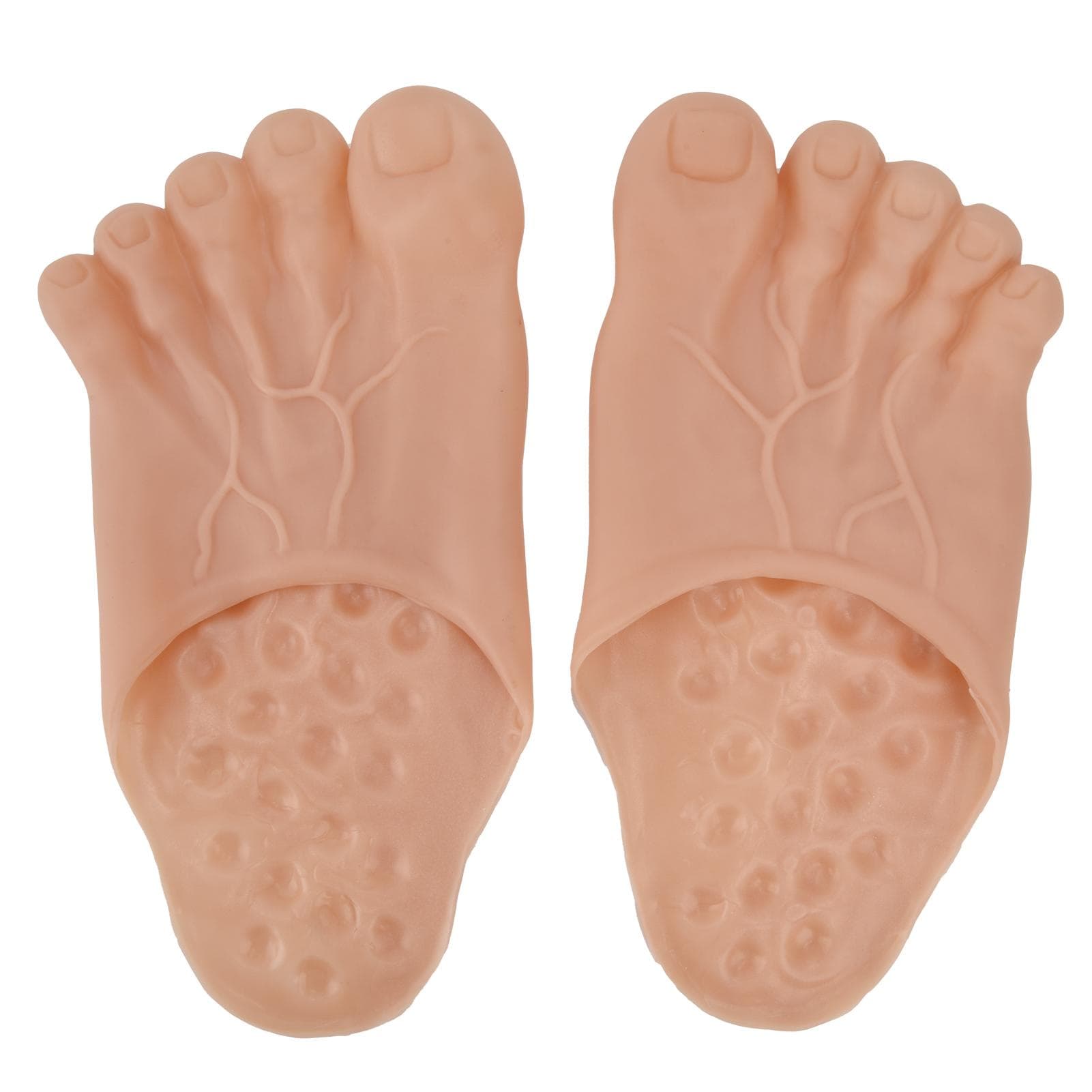 1 Pair Large Foot Slippers Shoes Cover Halloween Cosplay Costume Props Party AccessoriesYellowish