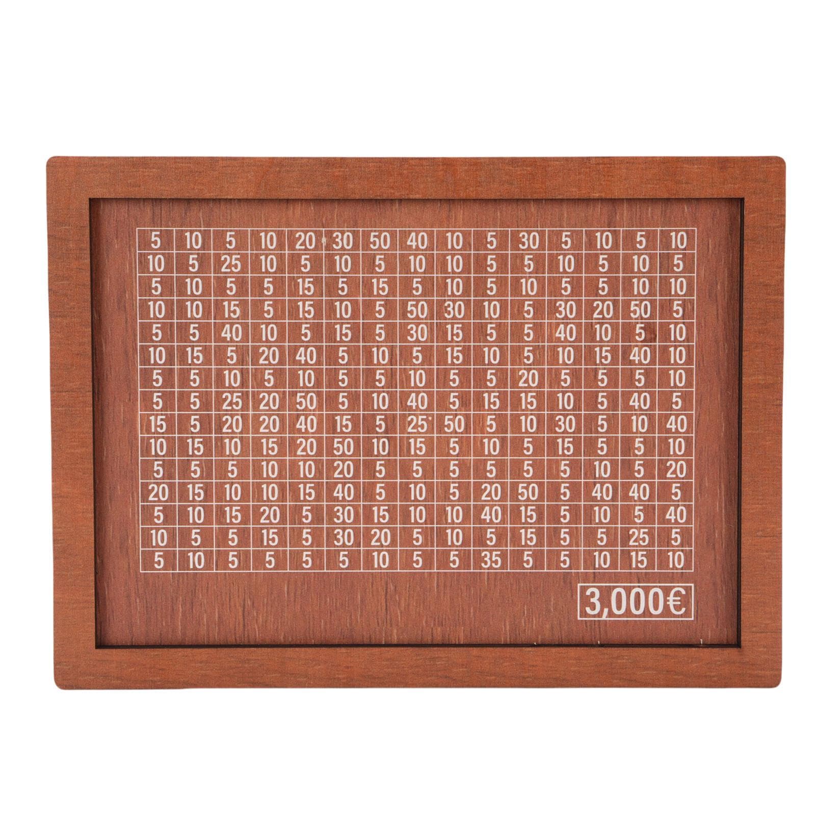 Savings Challenge Box Money Saving Cash Vault Wooden Saver with Counter 3000 Euros Target