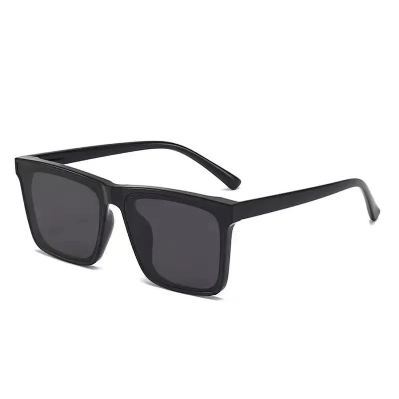 Fashion Box Sunglasses Black UV400 Protective Eyewear for Men Cool Driving Riding Goggles with Personalized UV Protection