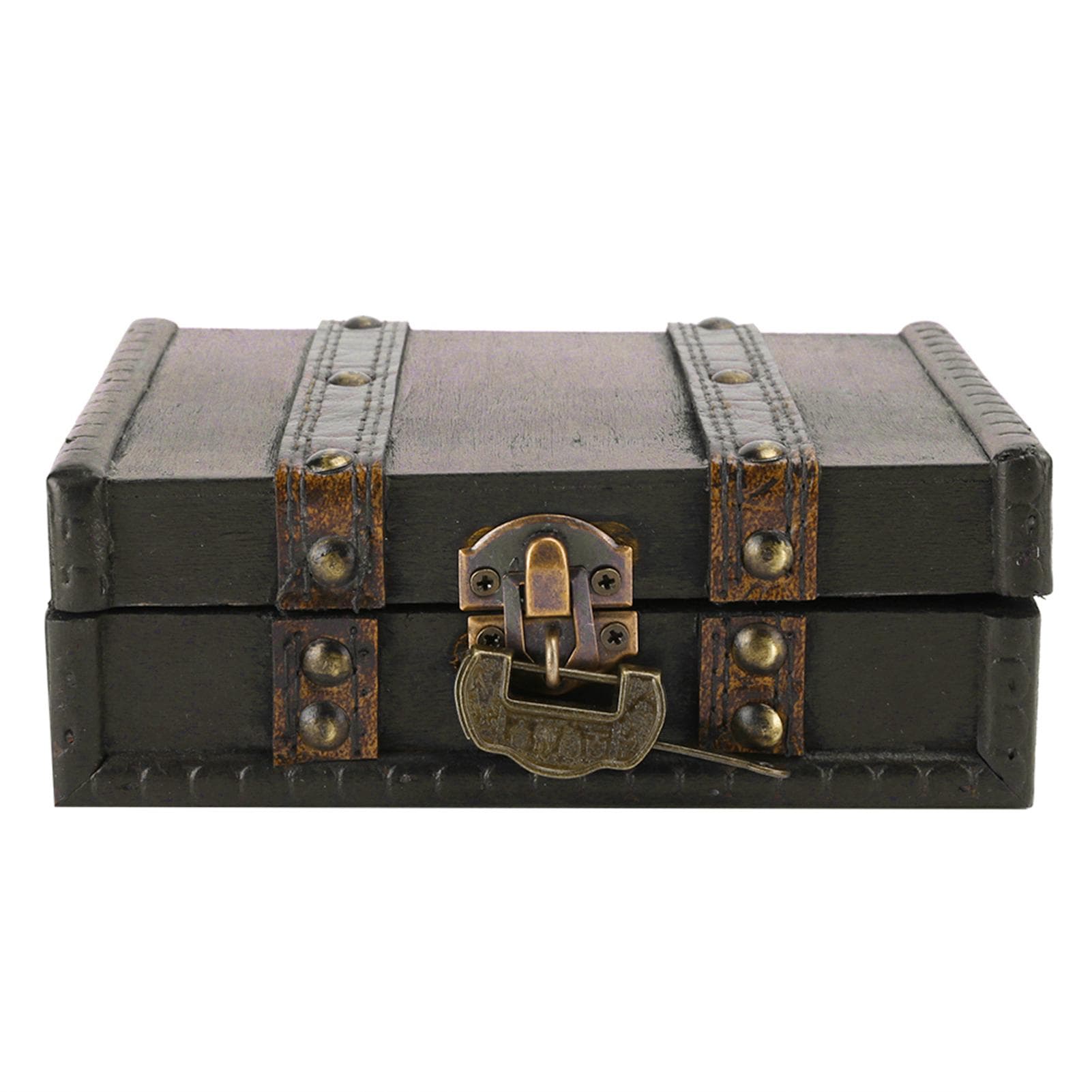 Vintage Jewelry Box Jewelry Ring Earrings Pendant Necklace Storage Box OrganizerGray #2