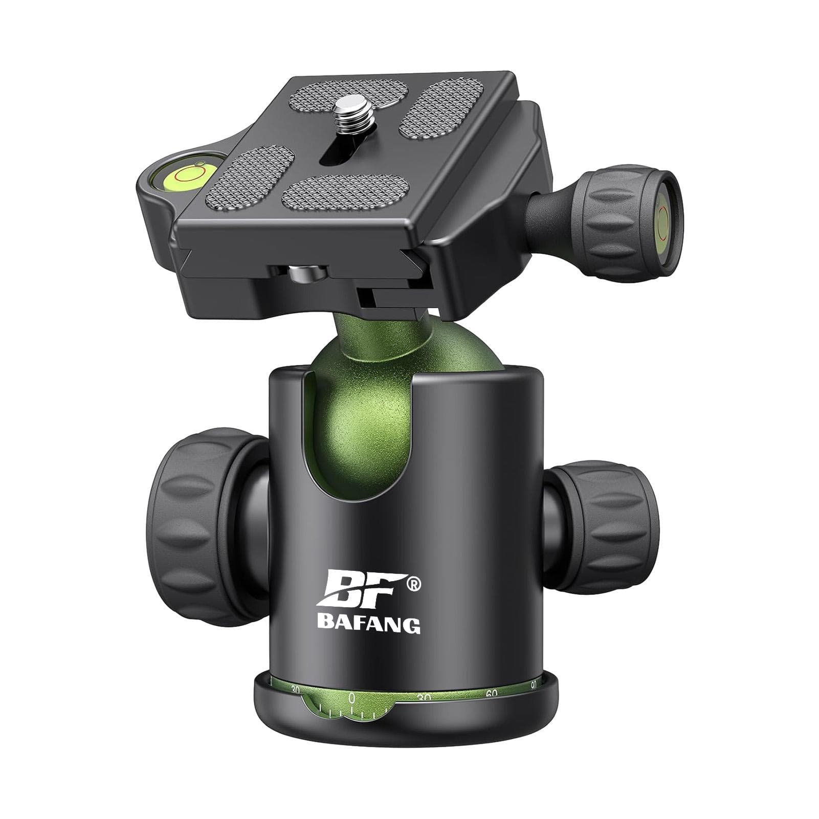 BAFANG Tripod Ballhead 360 degrees Panoramic Camera Ball Head with 1/4 Inch Quick Release Plate Double black