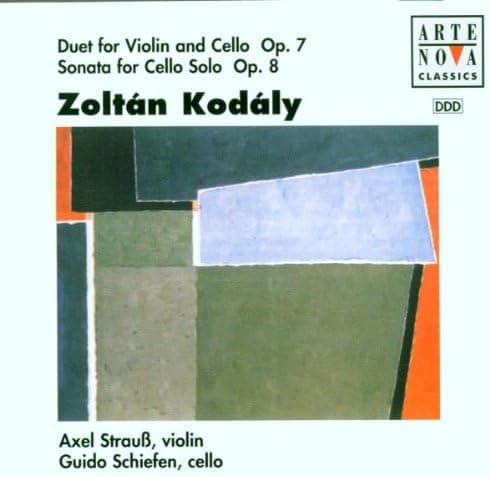 CD AXEL STRAUSS; GUIDO SCHIEFEN - Kodaly;Duet Violin & Cello 74321516232 Europe Classical Used