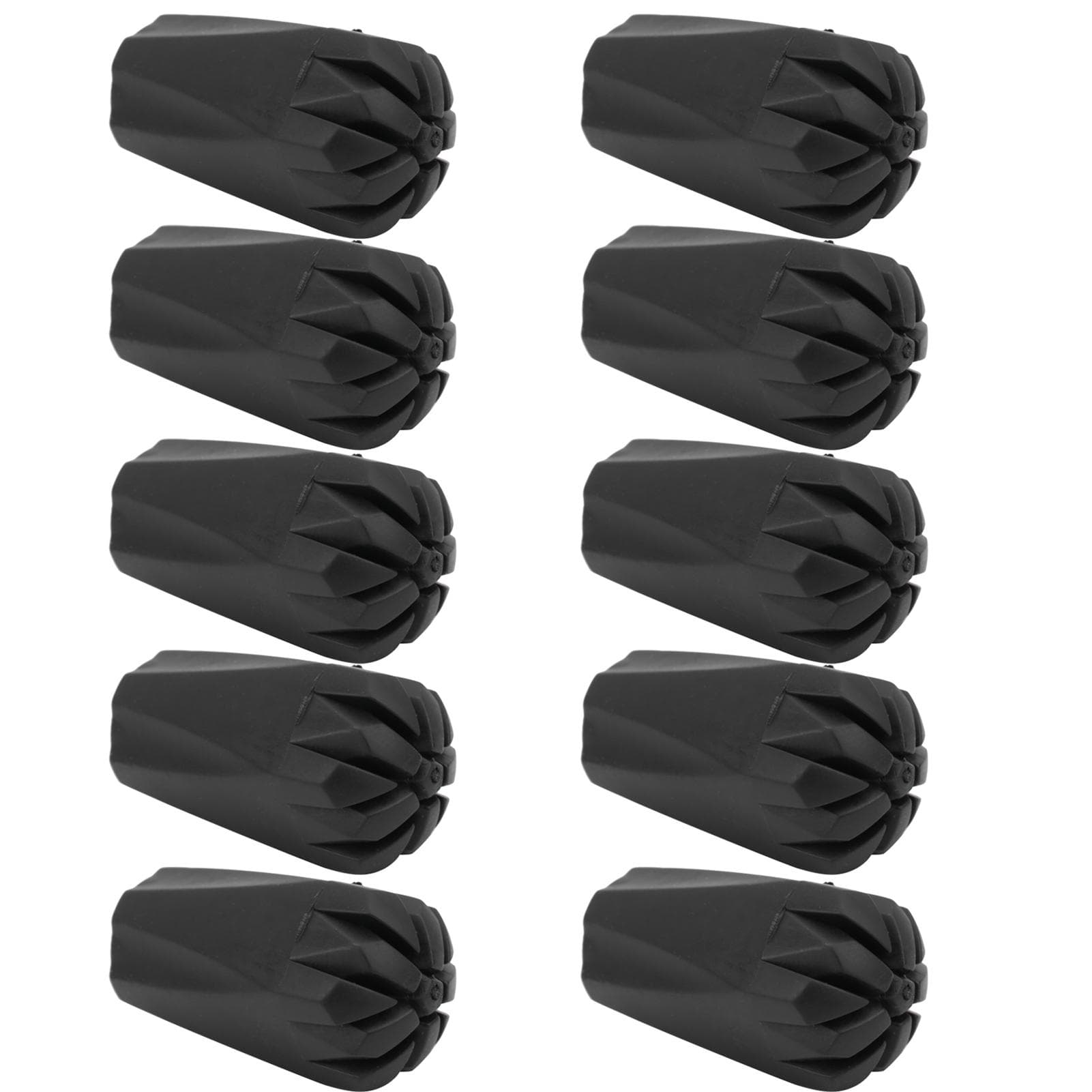 10Pcs Climbing Poles Rubber Tip Foot Cover Walking Stick Tip Protectors Hiking Accessories