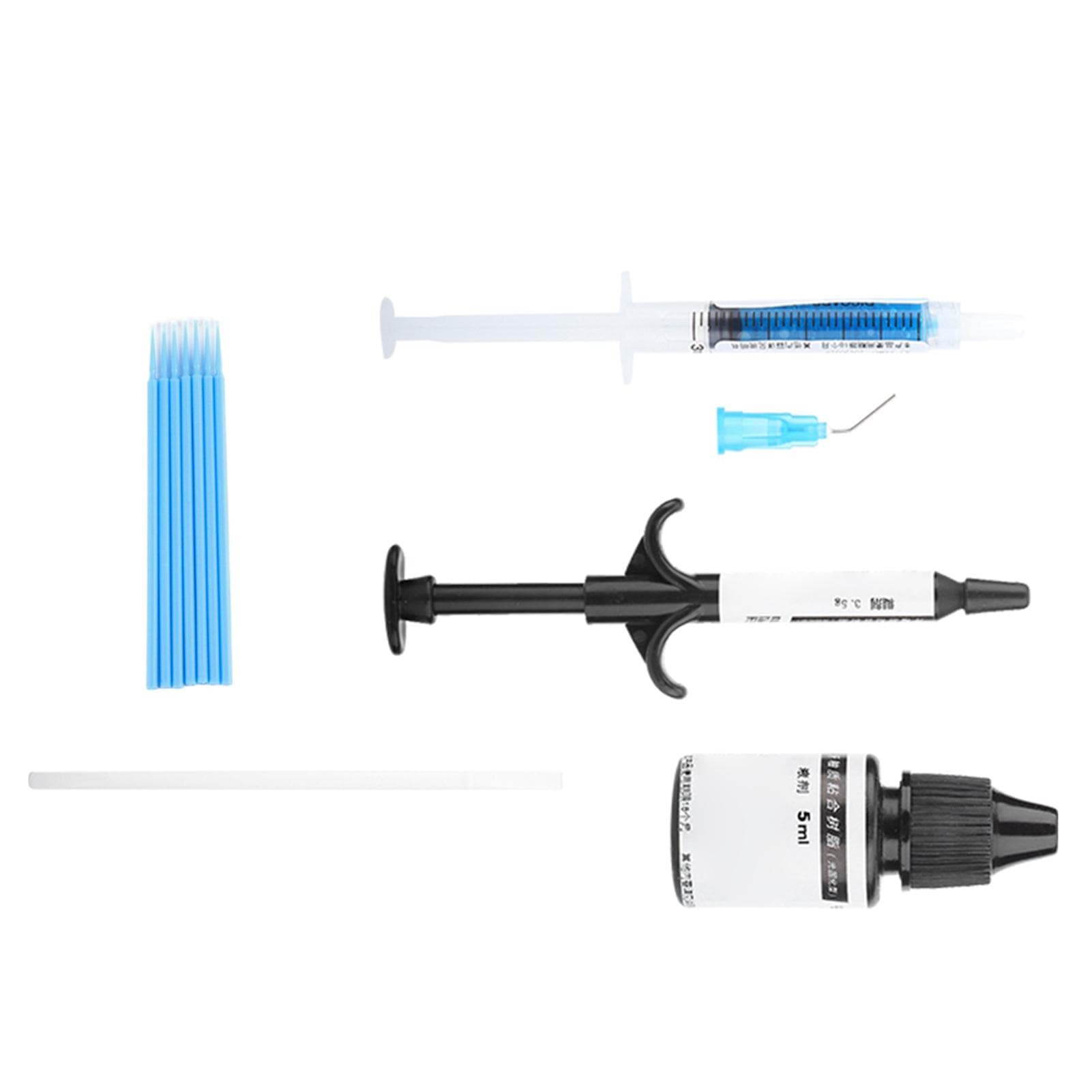 Orthodontic Dental Bonding Kit Adhesive Light Cure Adhesive System Kit ToolsSmall Set white