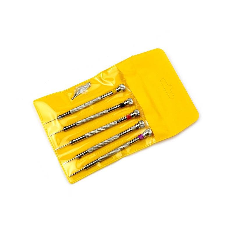 0.8-1.6mm Steel Screwdriver for Watch Repairing Portable Watch Tools Band Removal with Mini Link Pins Watchmaker Tools silver