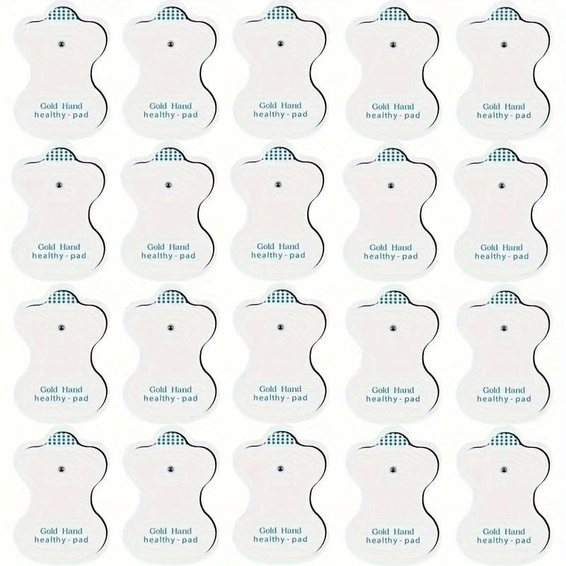 Durable And Reusable Self-adhesive Electrode Pads, 10/20/50pcs Gourd-shaped Electrode Pad Replacements, Electrode Adhesive Pads 50 Pieces