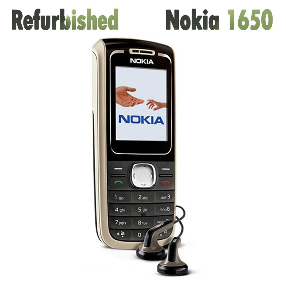 Refurbished Nokia Original Nokia 1650 GSM 900 / 1800 Mobile Phone With 1 SIM Simple Set red