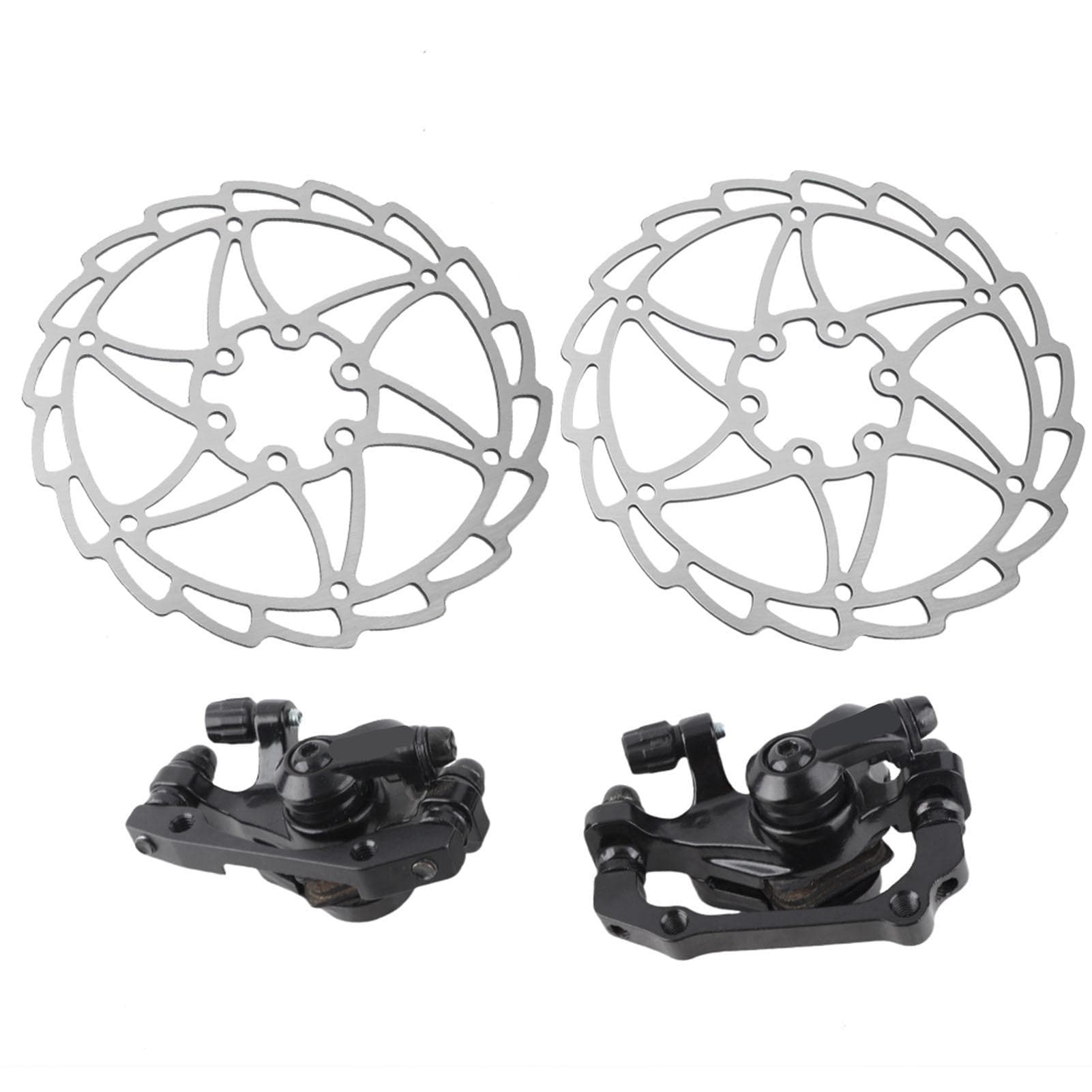 Mountain Bike Stainless Steel Disc Brake Caliper Set Universal Bicycle Accessoryblack