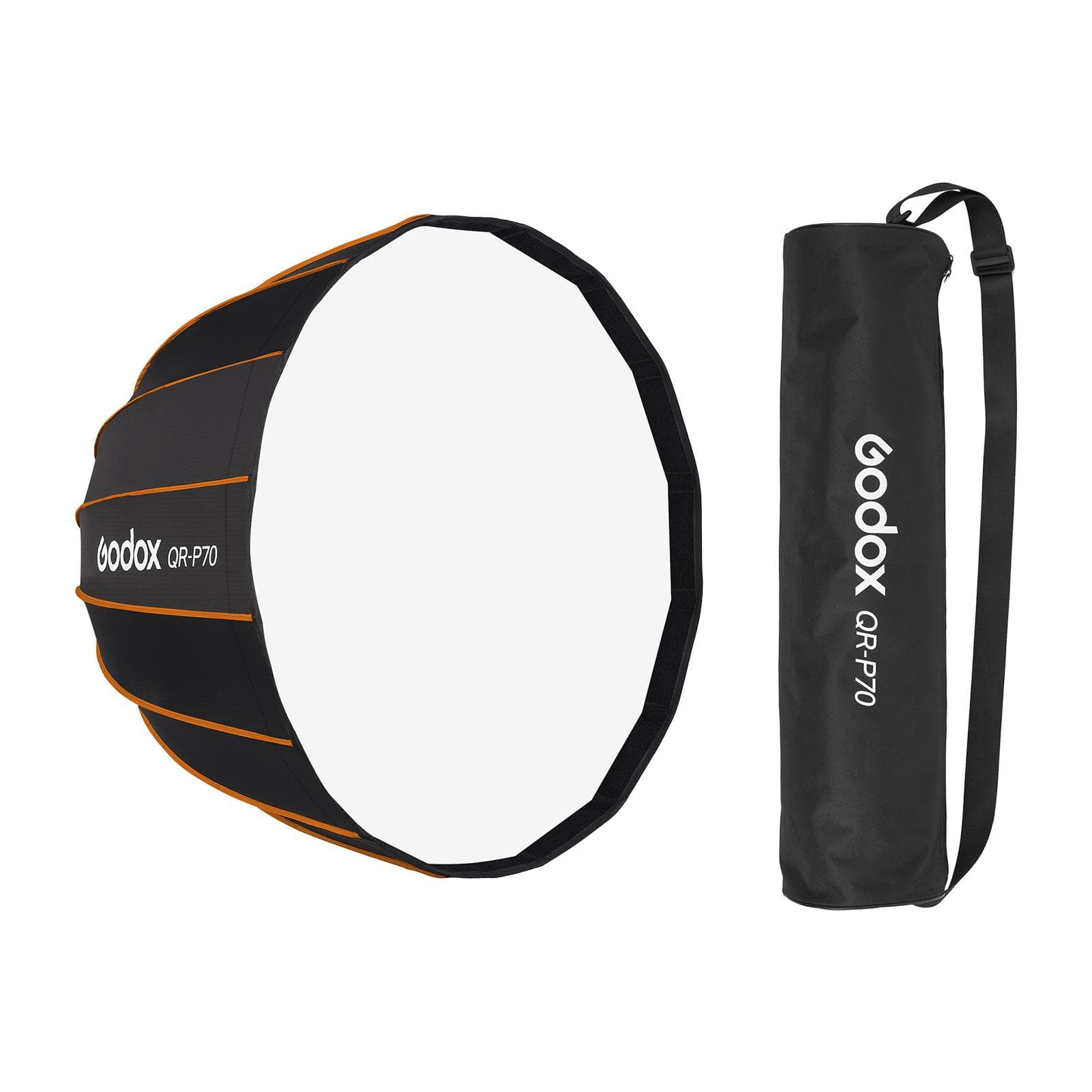 Godox Professional Parabolic Softbox 70cm Diffuser Bowens Mount with Carrying Bag for Studio Bowens Mount black