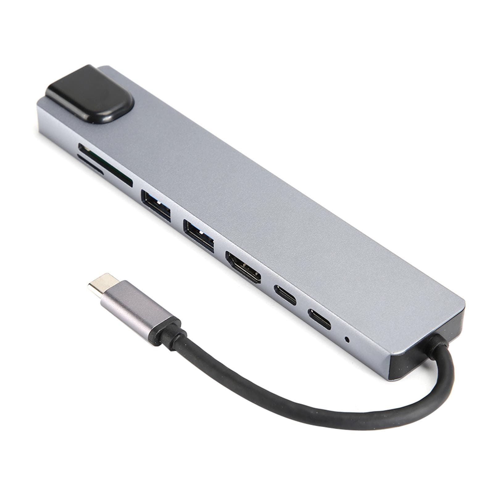 8in1 TypeC Interface to USB 3.0 Hub HDMI RJ45 Ethernet Mini SDTF OTG Adapter