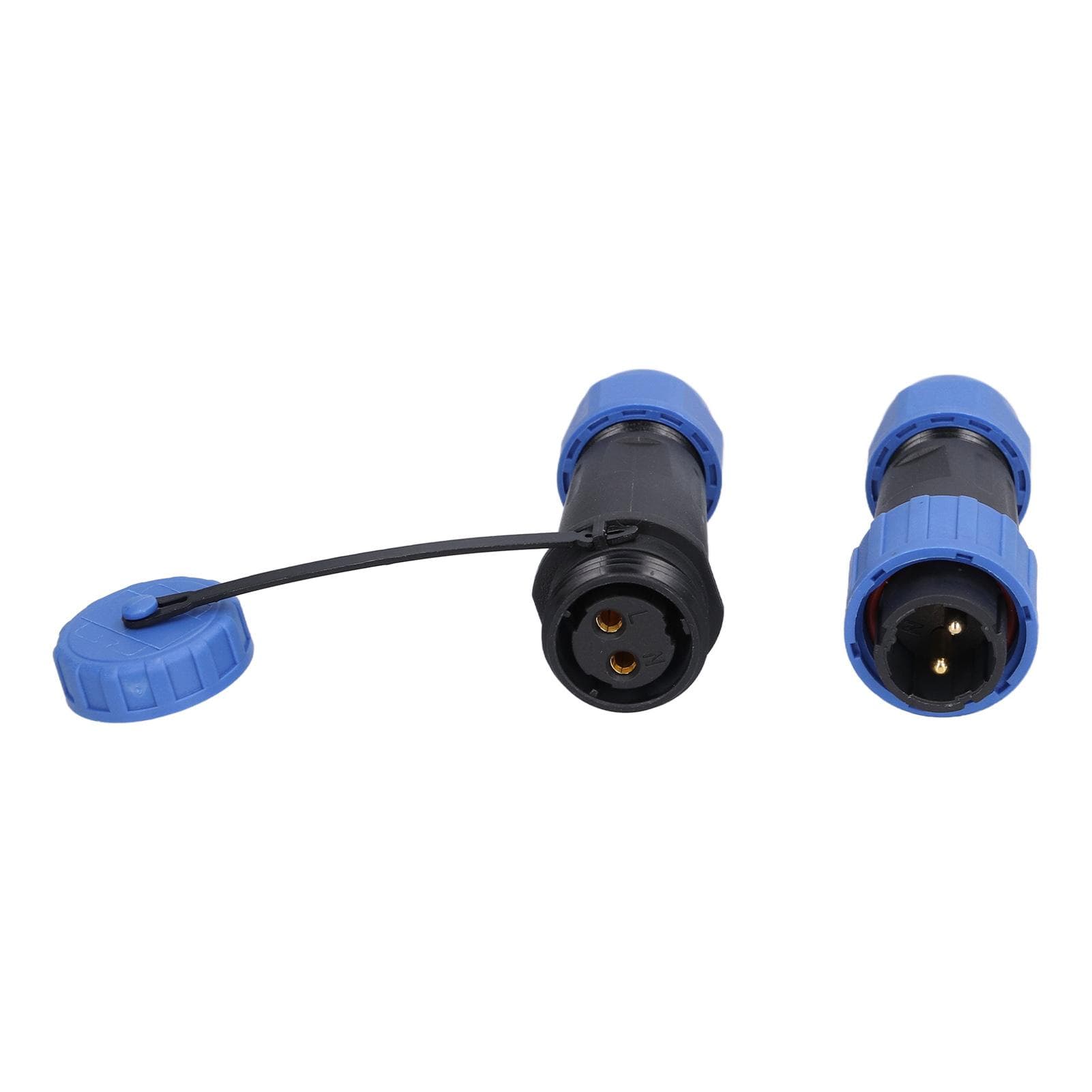 Aviation Plug Socket IP68 Waterproof Solderless Male Female Pair Connector 2 Pin 250V 20A LP16