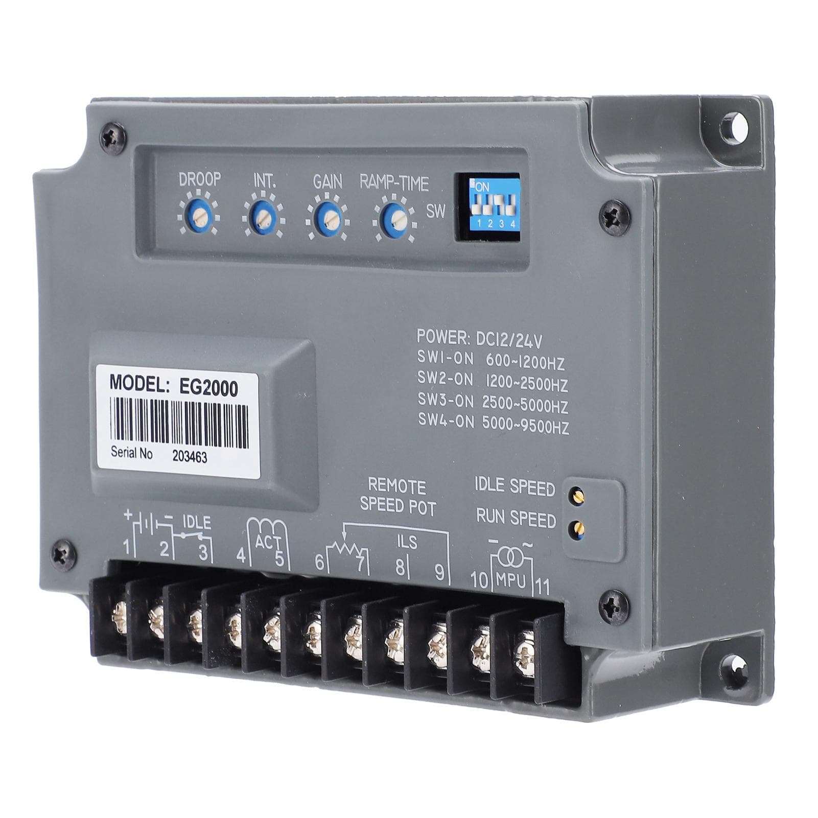 Engine Speed Controller Electronic Governor Diesel Generator Control Regulator EG2000 1224VDC