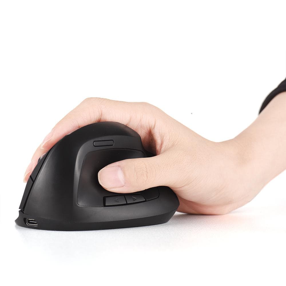 Vertical Mouse Wireless Rechargeable 2.4GHz Ergonomic Movement Speed 2400 6Button Gaming & Office