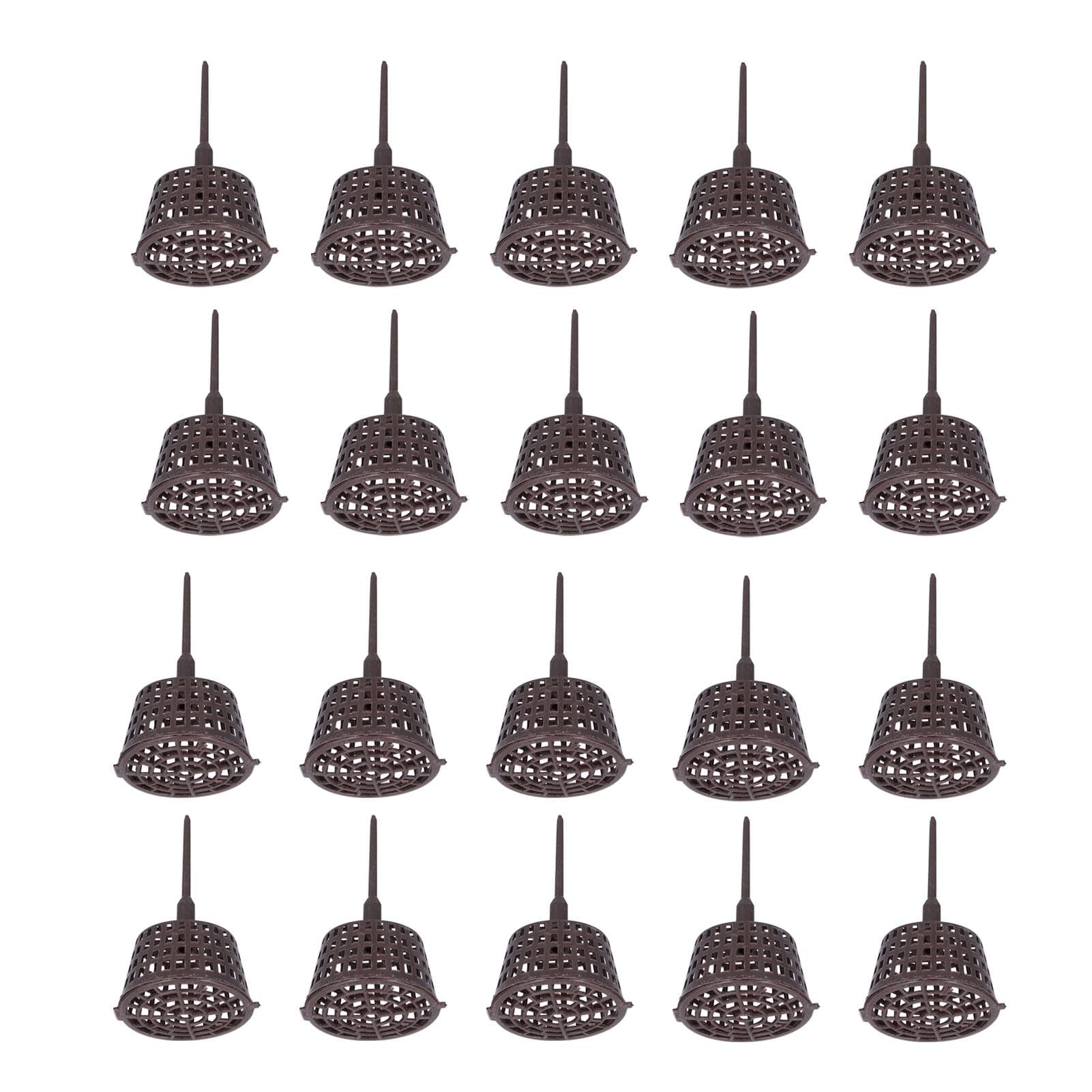 Plastic Fertilizer Mesh Basket 20PCS Durable Antiaging Bonsai Fertilizer Box with Lid for Planting