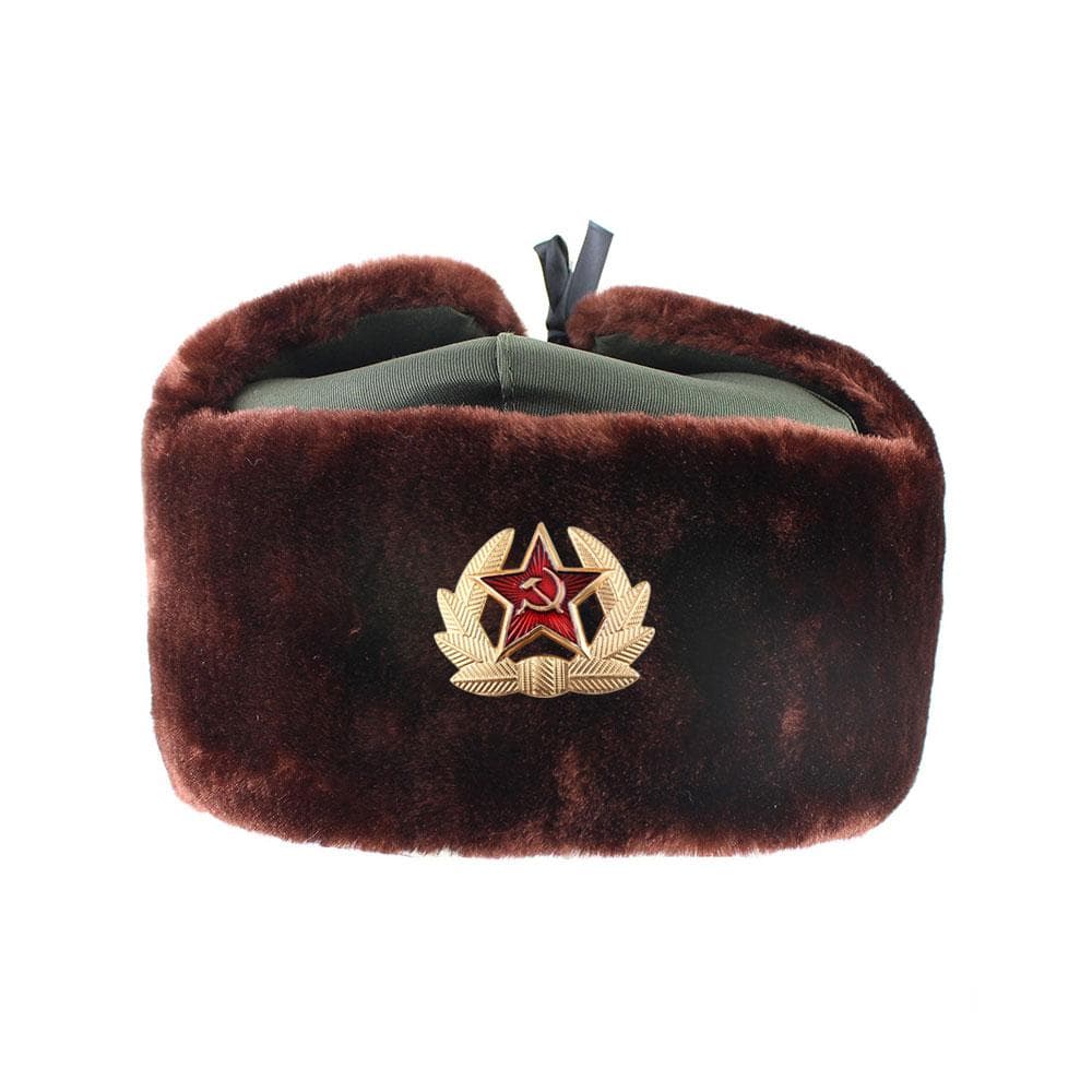 Ear Flaps Winter Hat Thickened Warm Soft Comfortable Badge Winter Hat For Hiking Outdoor