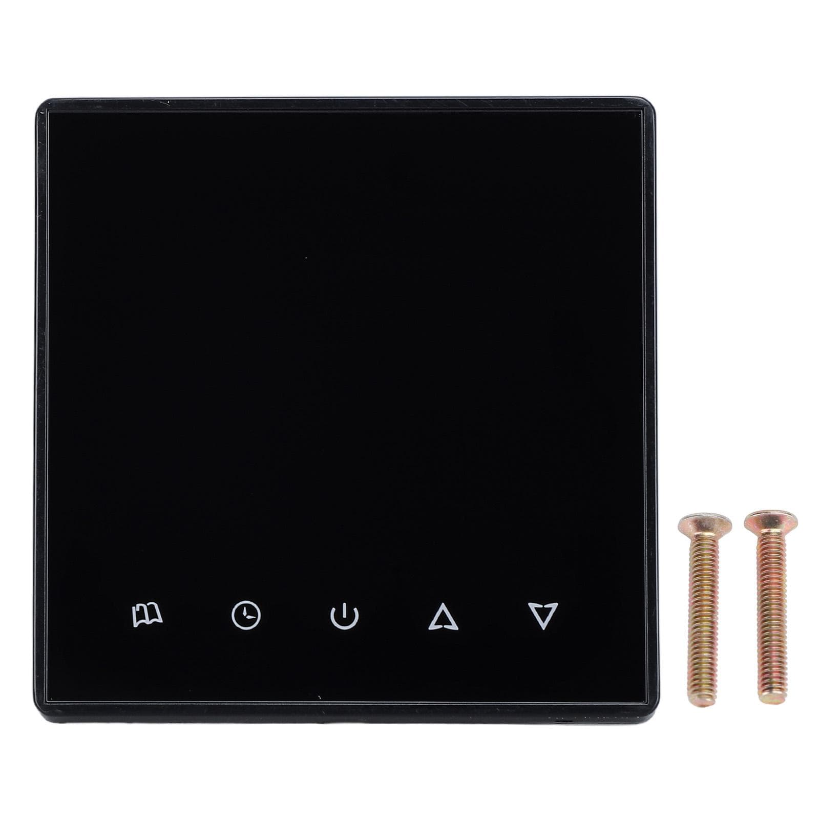 Smart Thermostat Digital LCD Screen Memory Function 5 To 45 Degrees Centigrade 3A Load Current black