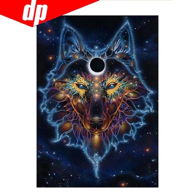 5D DIY Diamond Painting Starry Dog Diamond Embroidery 3D Cross Stitch Needlework 20X30