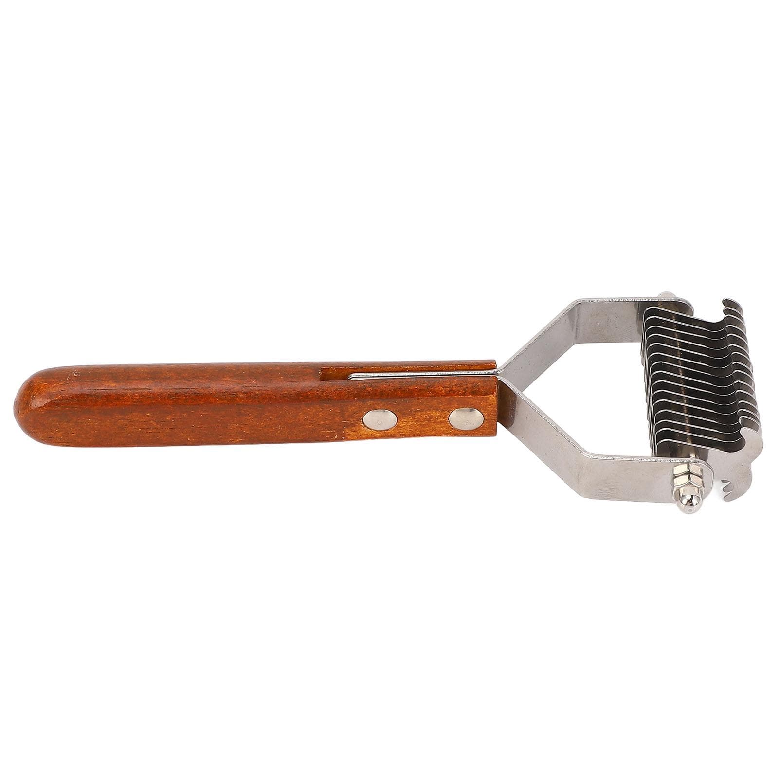 Pet Grooming Brush Stainless Steel Double Sided Dematting Deshedding Brush Dogs Shedding Tool with S