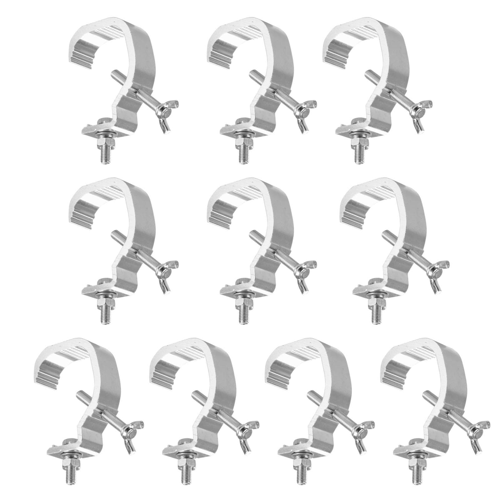 10PCS Stage Lights Clamp Bracket Hangings Hook for DJ Lighting Par Lights Spots Lights silver