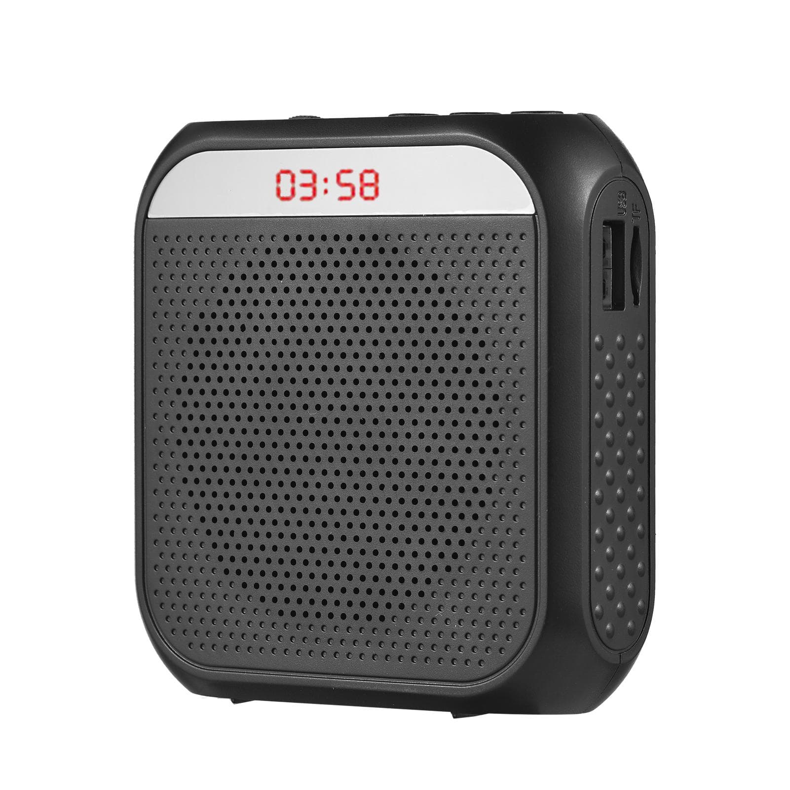 Sound Amplifier Portable Rechargeable Mini Voice Amplifier LED Display with MIC Recording Function