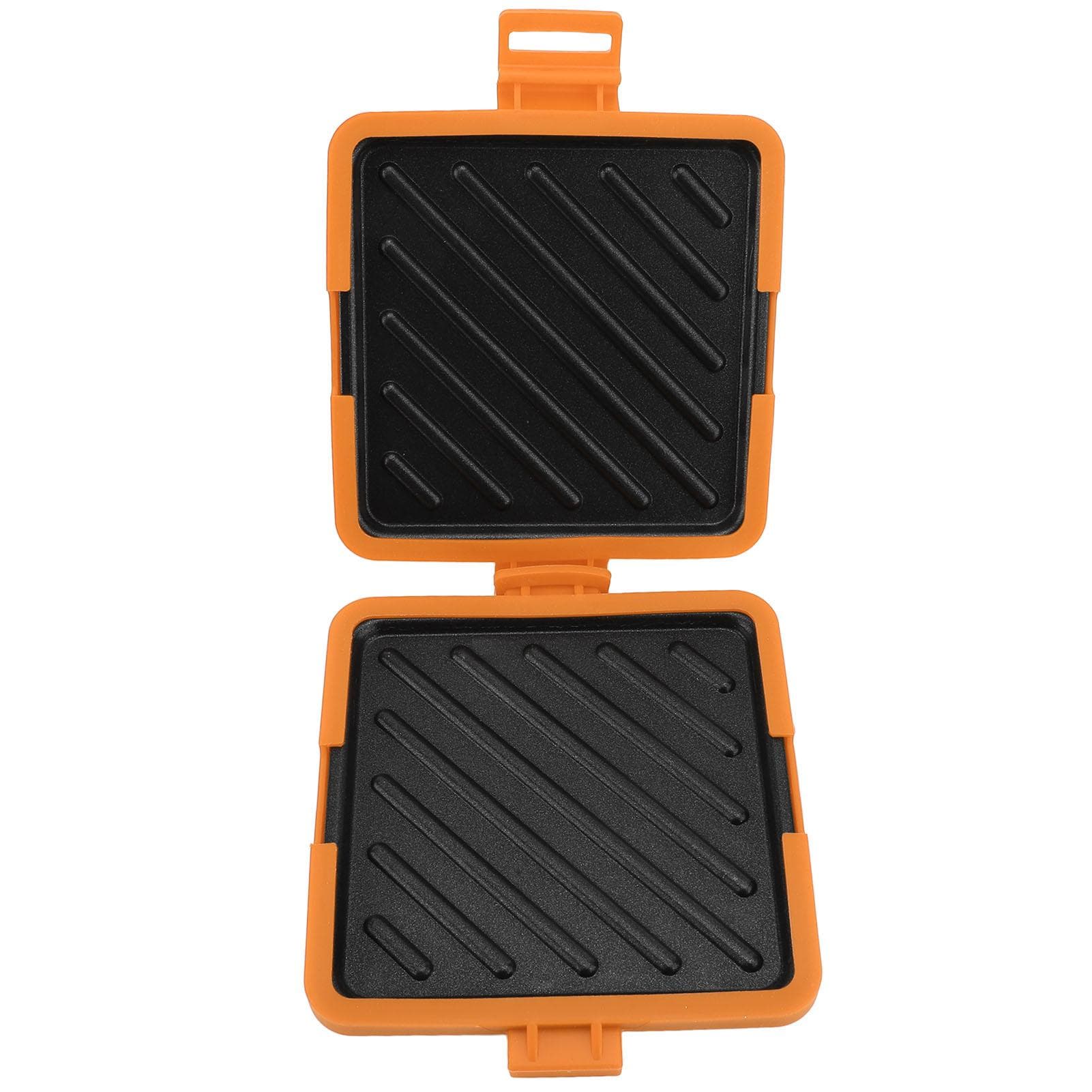 Microwave Toastie Sandwich Maker Microwavable Toaster with Adjustable Silicone Straps No L orange
