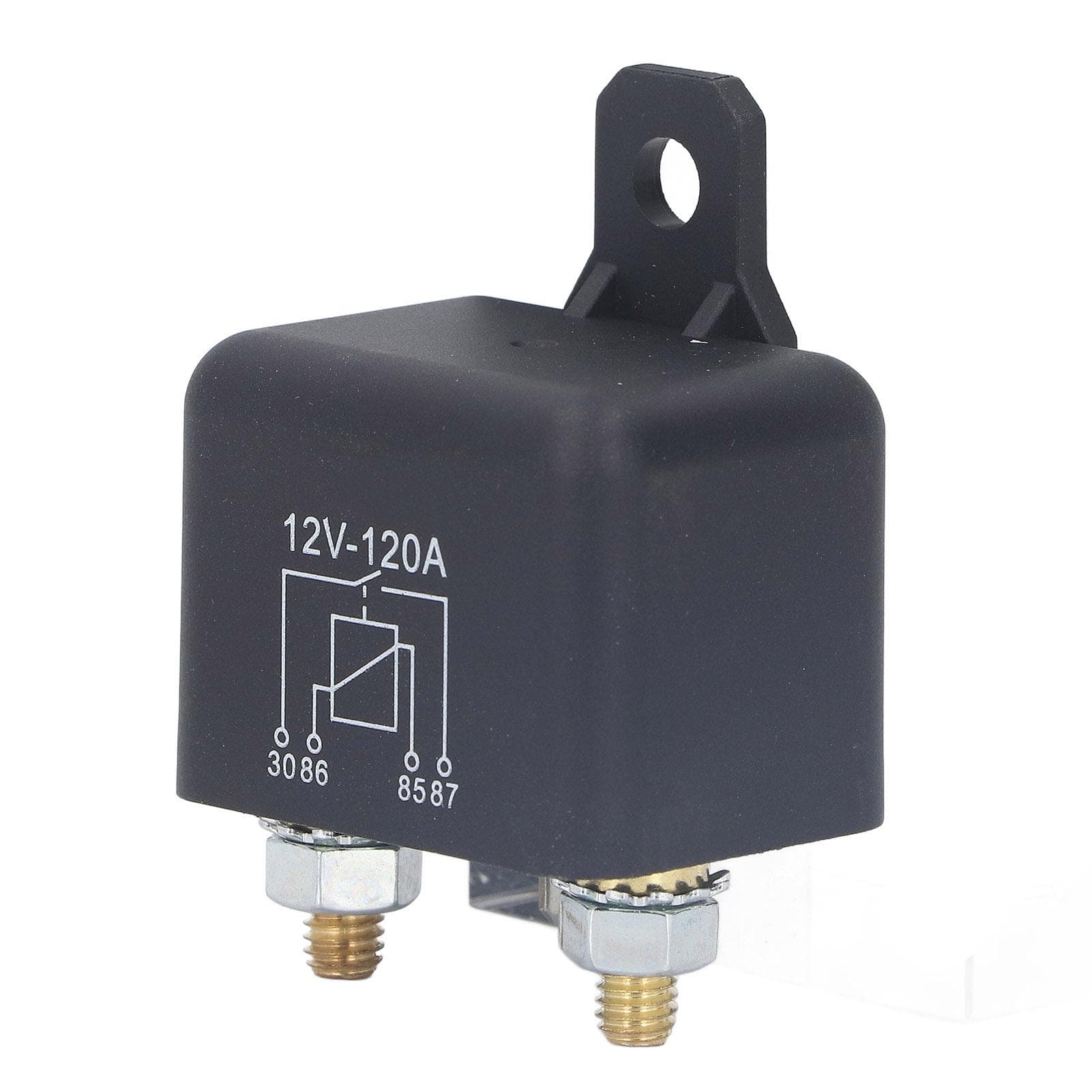 Car Starter Relay 2.4W 120A 4 Pin Normally Open Contact Brass Coil High Starting Power Car Relay
