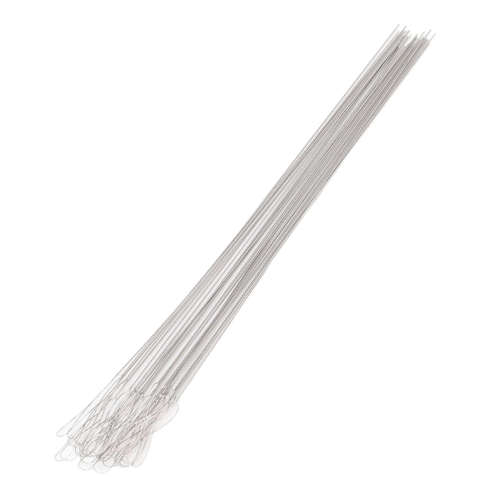 30pcs Twisted Wire Needles Large Eye Flexible Stainless Steel Beading Threading Needle for Jewelry