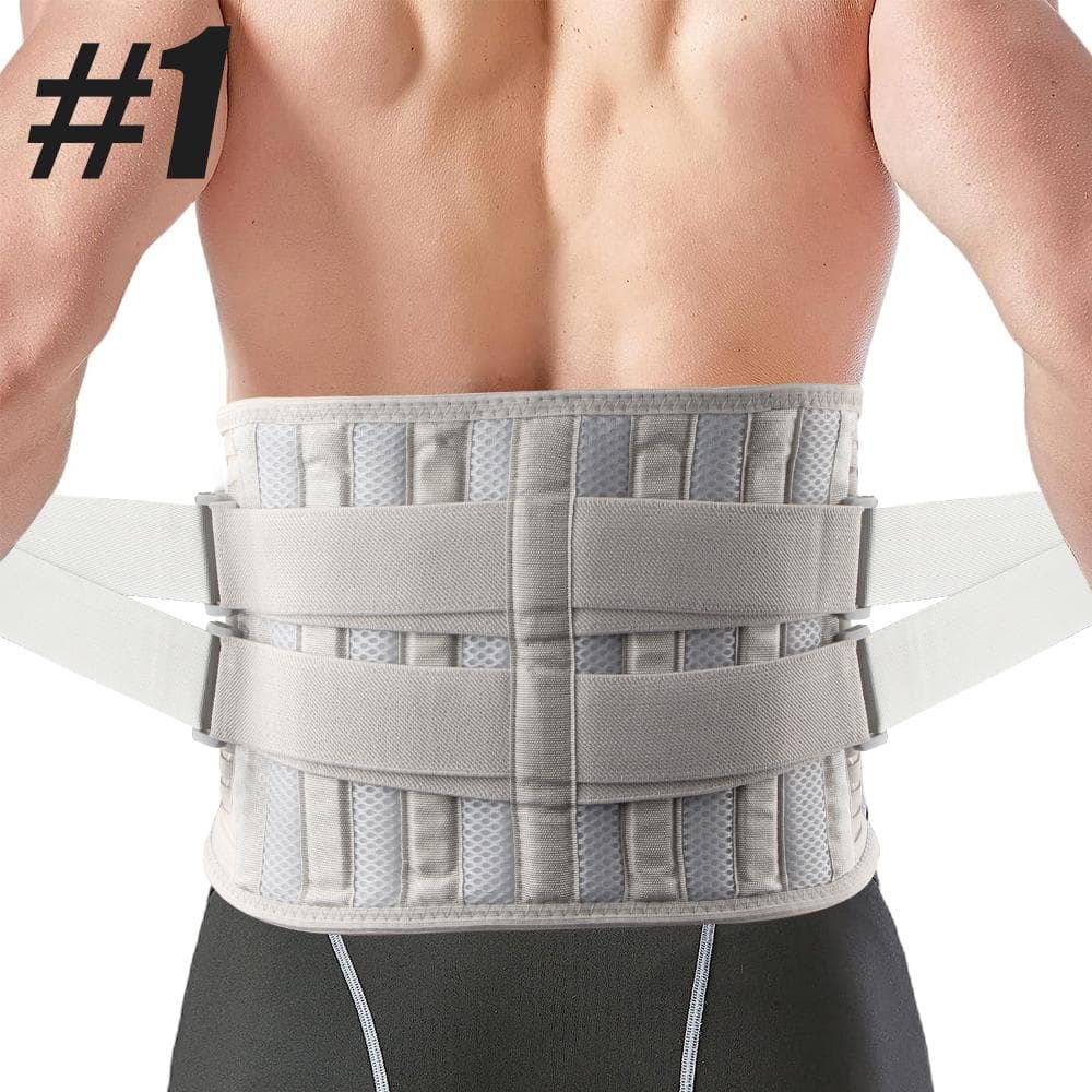 Back Brace for Lower Back Pain,Breathable Back Support Belt for Men and Women,lumbar Support Belt with Strong Support Straps M