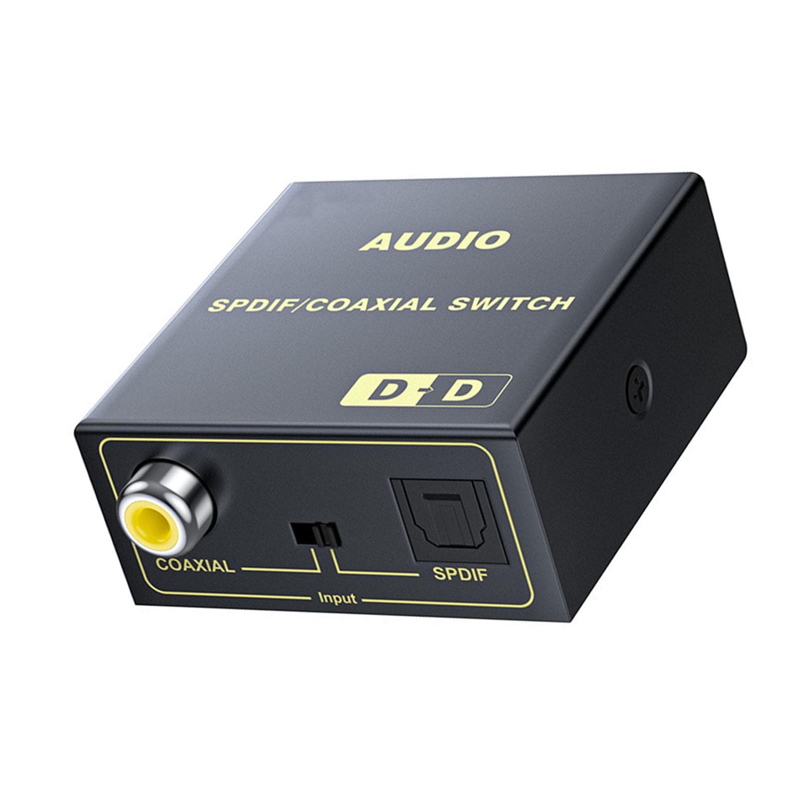 Coaxial to Optical Sound Converter Multifunction Metal Shell SPDIF Optical to Coaxial Digital Sound