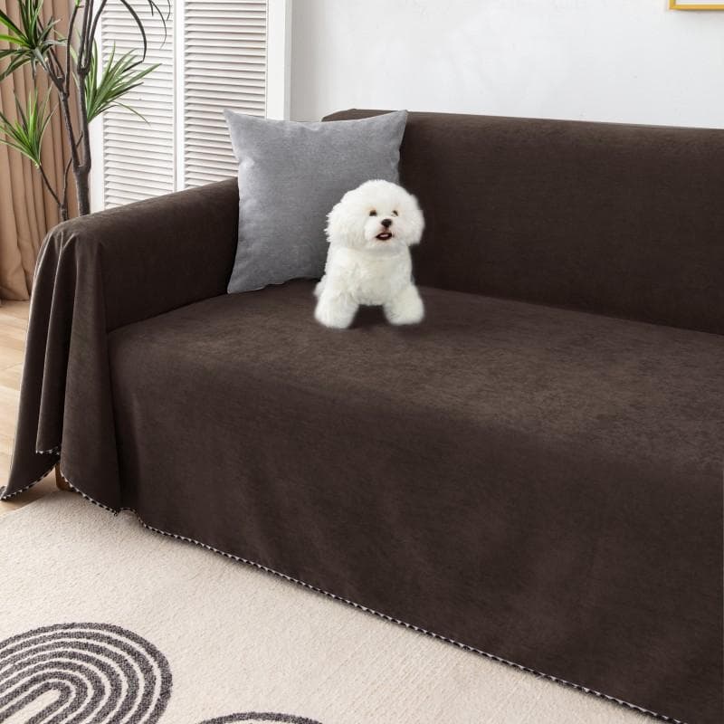 Soft Sofa Blanket Solid Color Fully Wrap Cover Cloth Corduroy Waterproof Sofa Towel Universal for All Seasons Sofa Towel Cushion 180x90cm1pcs