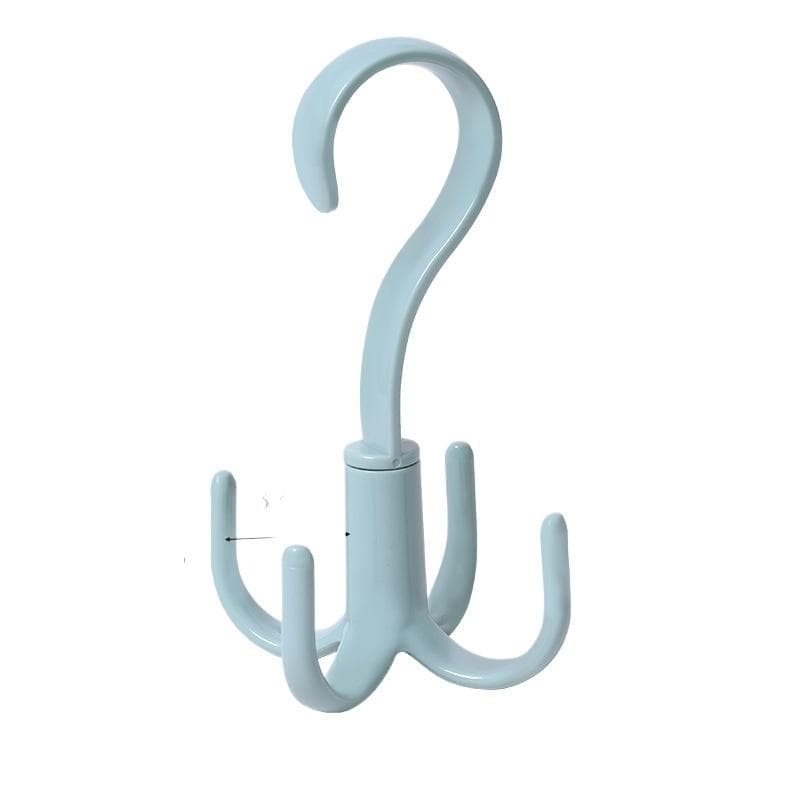 360° Creativity Spinner Hanger Storage Hanging Closet Organizer Rod Rack Belt Holder Hook Bag Wind Spinner Rotate Spiral Hangers green