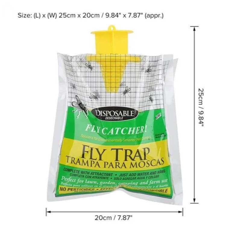 1Pcs Drosophila Trap Bag Fly Stick Small Fly Drug Bait Garden Tool Flying Insects Killer For Farm Planting multicolour