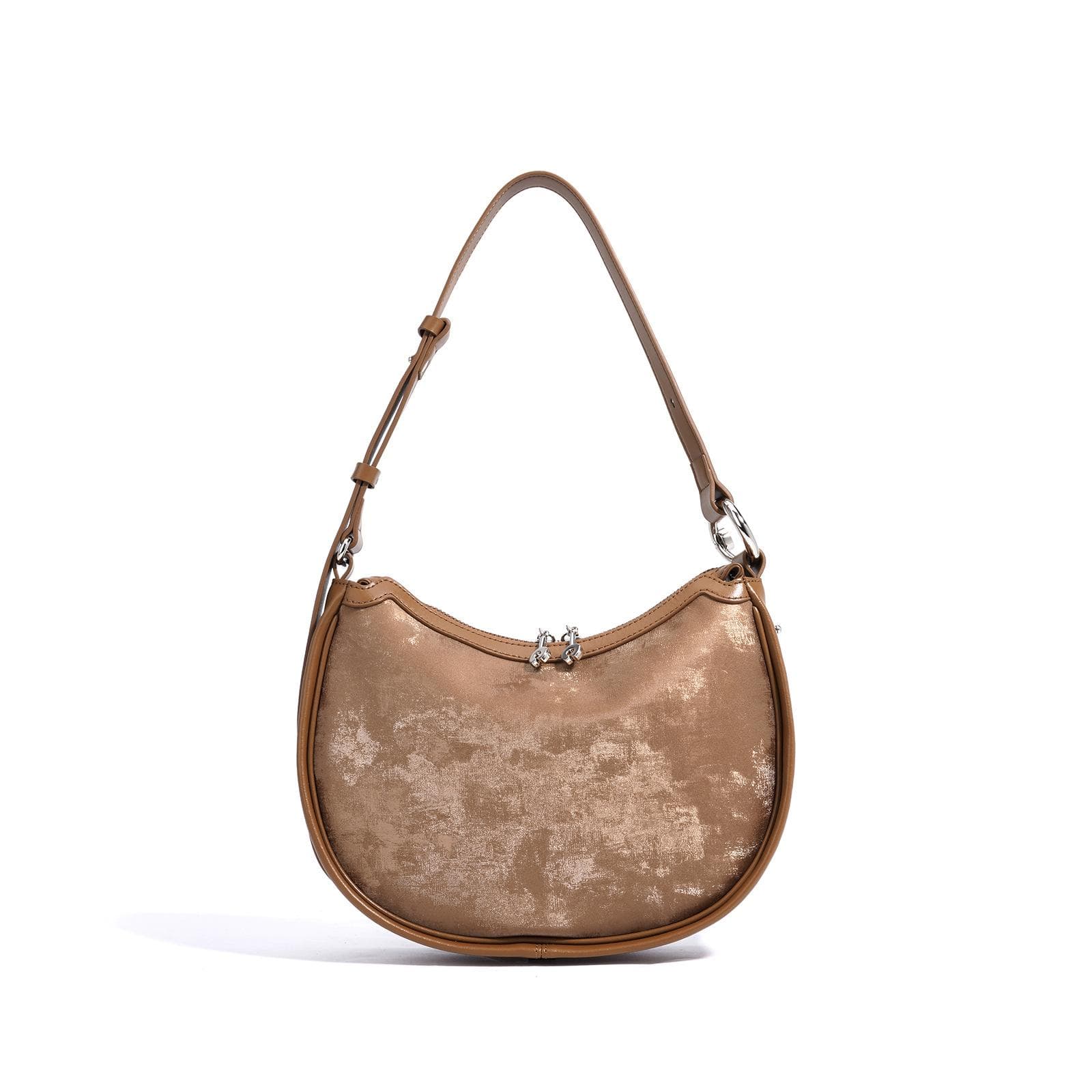 Crescent-shaped Crossbody Bag, Women's Bag, Versatile, High-end, Niche Design, Underarm Bag, Satin High-end Fashion Bag