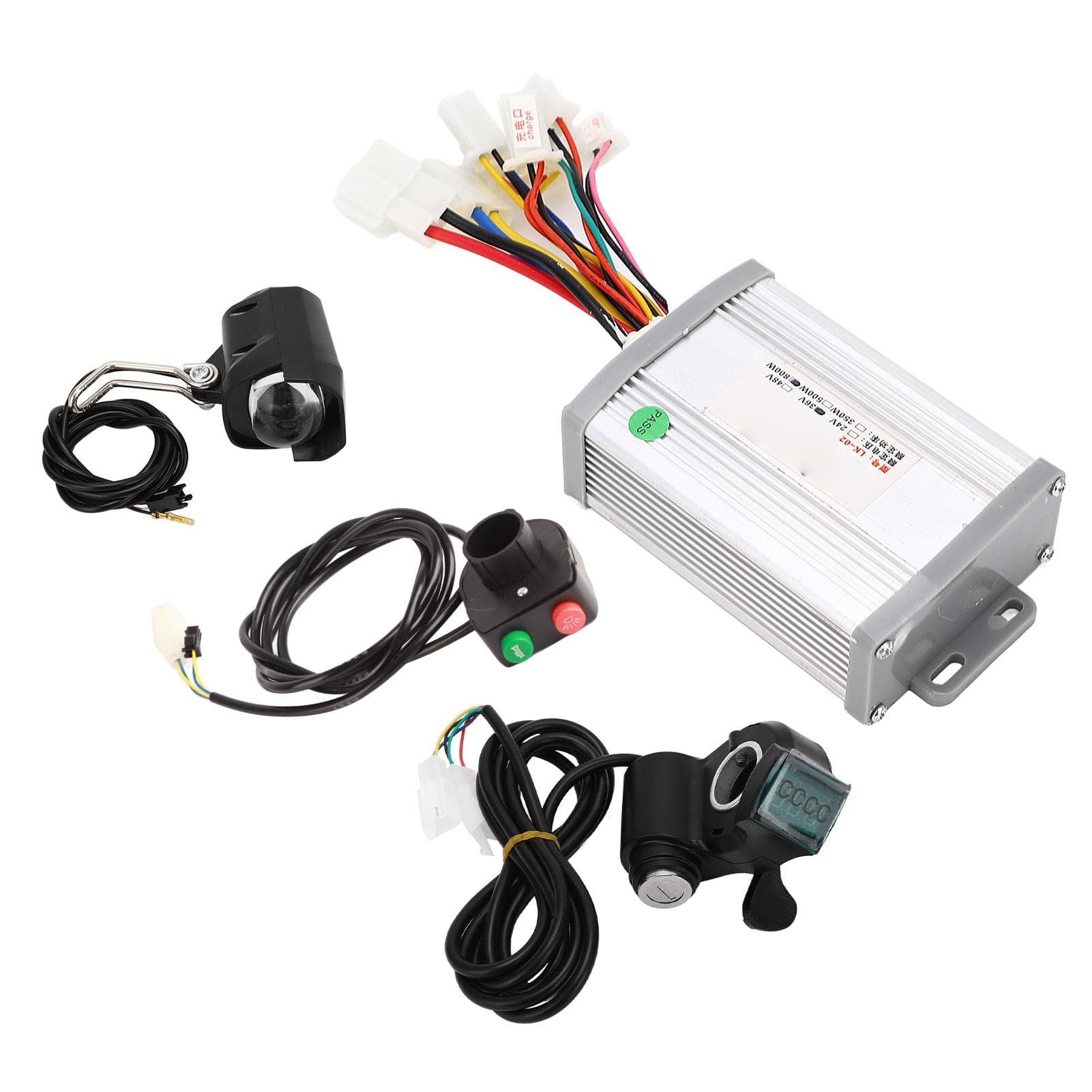 36V 800W Brush Speed Motor Set Controller Electric Bike Thumb Throttle Handlebar Conversion