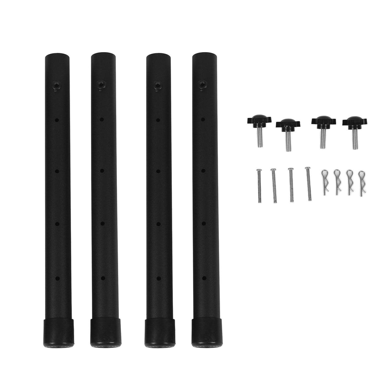 4pcs Table Leg Extenders 44cm Steel Table Leg Risers for Folding Tables Straight Bent Leg