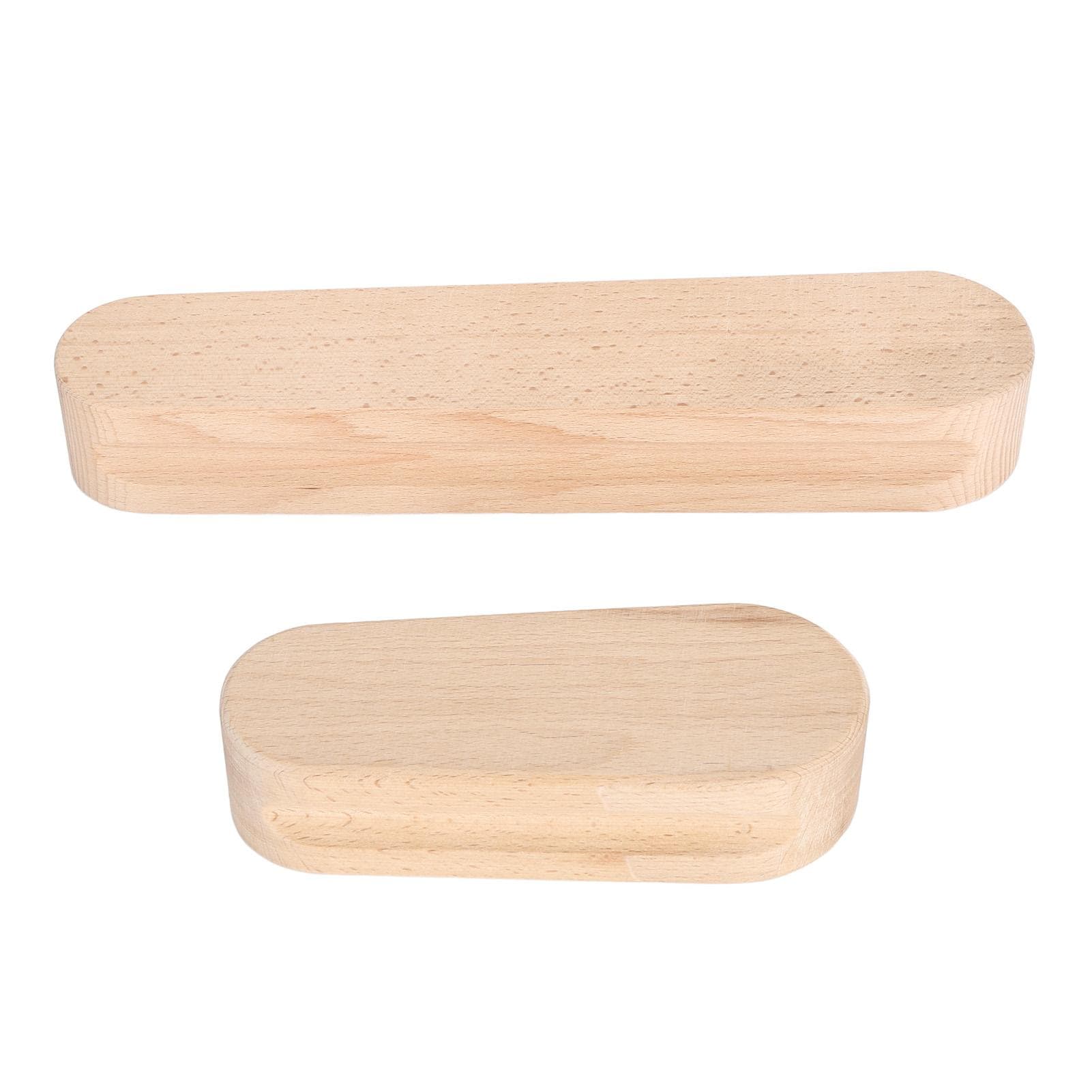 2pcs Beech Wood Tailors Clapper Quilters Clapper Hard Wood Tailors Clapper for Steam Iron for