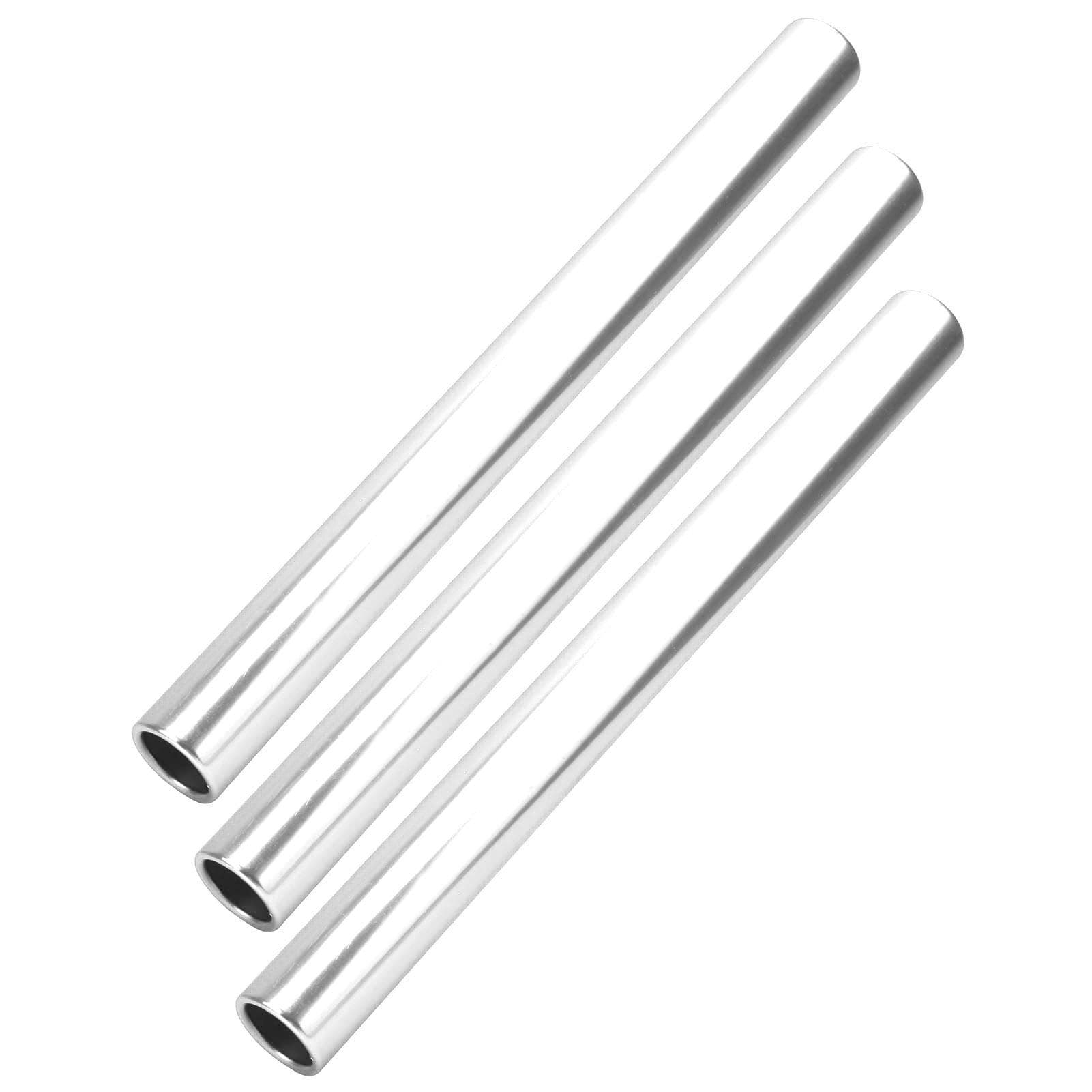 3pcs Relay Baton Aluminium Alloy Track and Field Running Race Baton Sports Game PropsPink