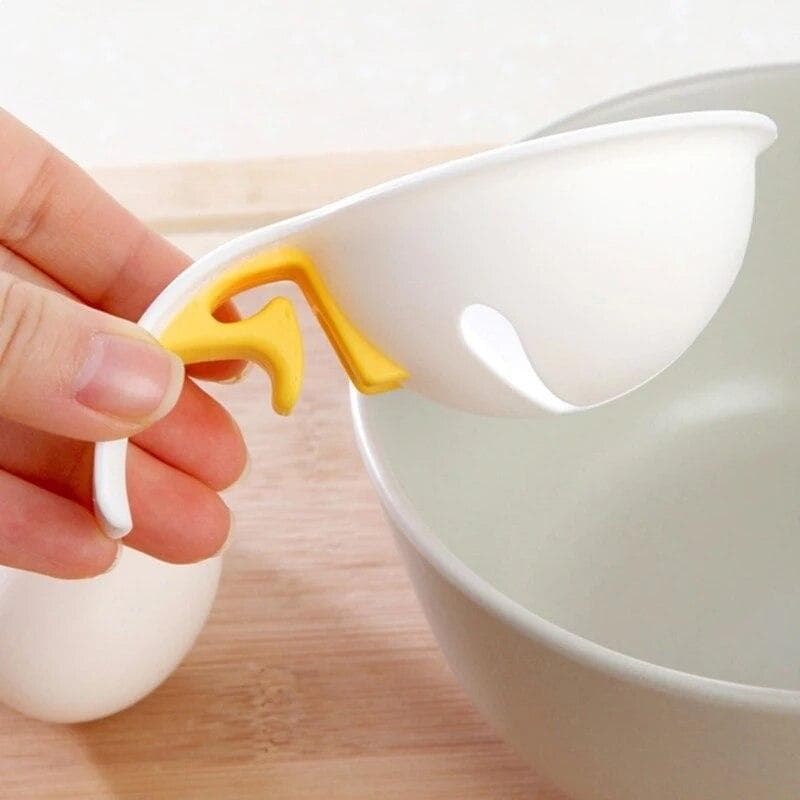 Food Grade Plastic Egg Yolk White Separator Egg Divider Novelty Kitchen Gadgets Cooking Tools white