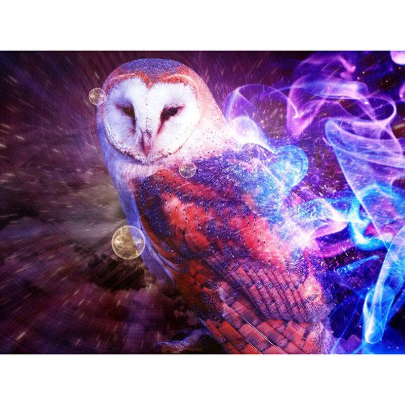 5D DIY Diamond Painting Star Fantasy Owl Diamond Embroidery Cross Stitch Home Decor 20X30CM