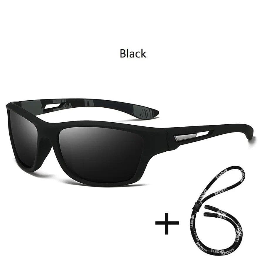 Fashion Camouflage Sports Sunglasses UV400 With Chain For Men Women Cycling Climbing Skiing Eyewear