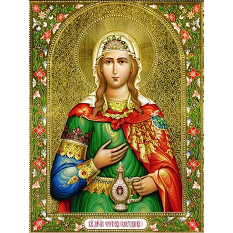 DIY 5D Diamond Mosaic Religious Icon Crystal Drill Diamond Painting Cross Stitch Kit 20X30CM