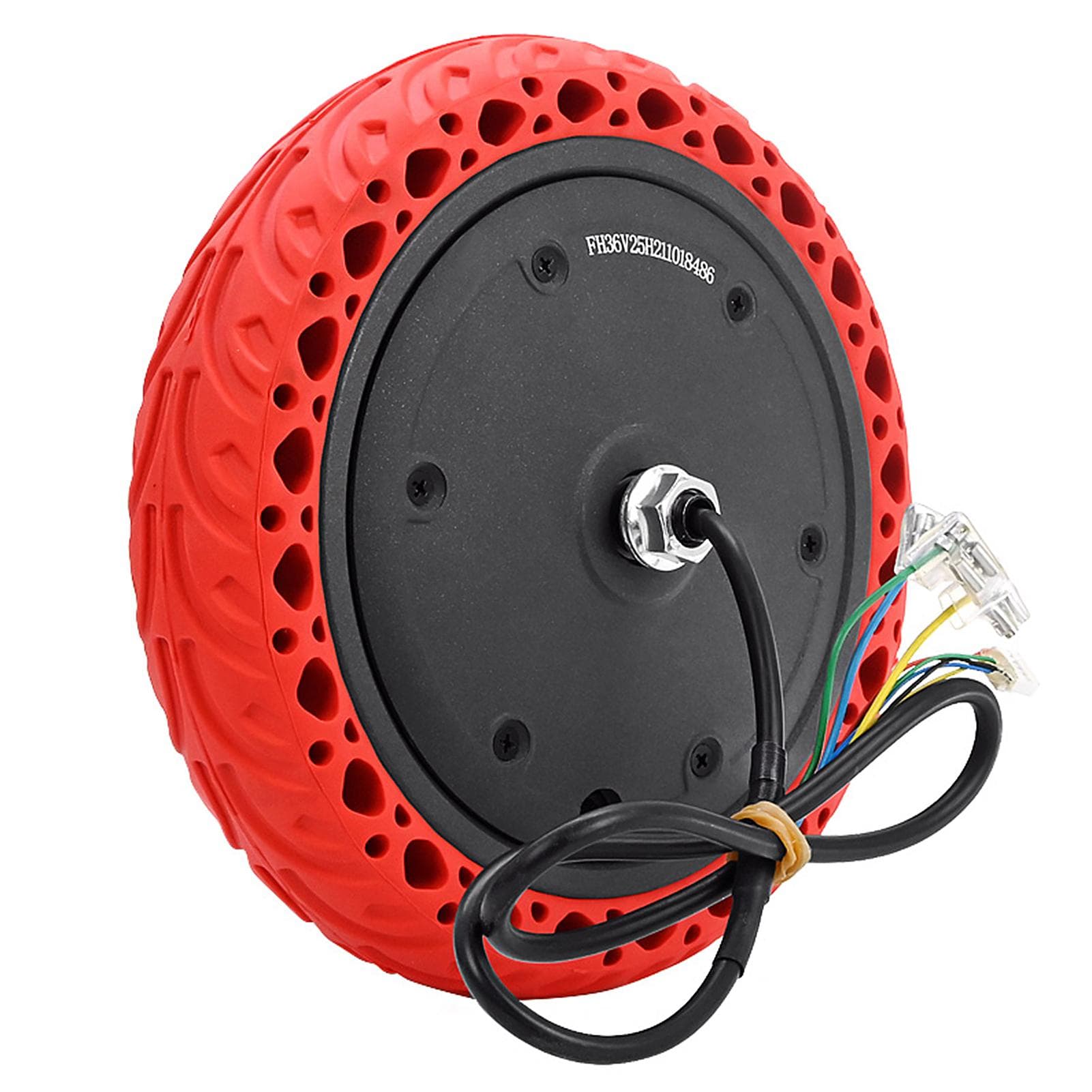 36V 250W Electric Scooter Motor Tire Front Motor Wheel Replacement for M365/Pro Electric Scooters red
