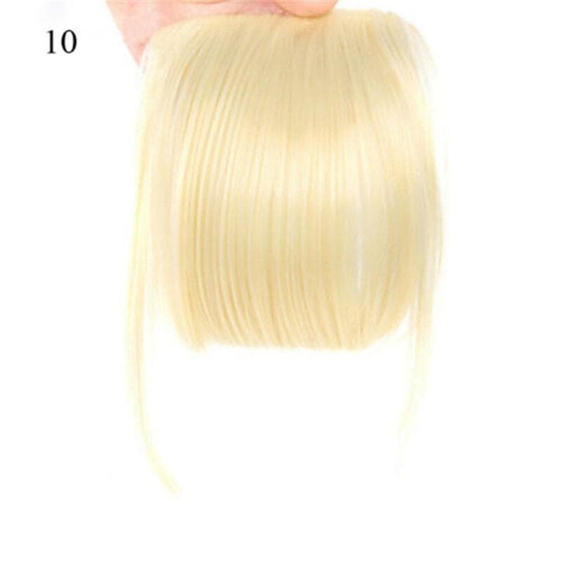 One Piece REAL Natural Hair Extension Fringe Bangs Clip Real Thick as Human 25cm